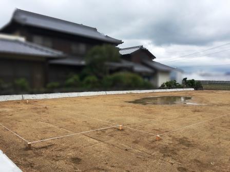 新築工事 位置だし Design Architect Kawanishi 川西工務店1級建築士事務所 香川県さぬき市